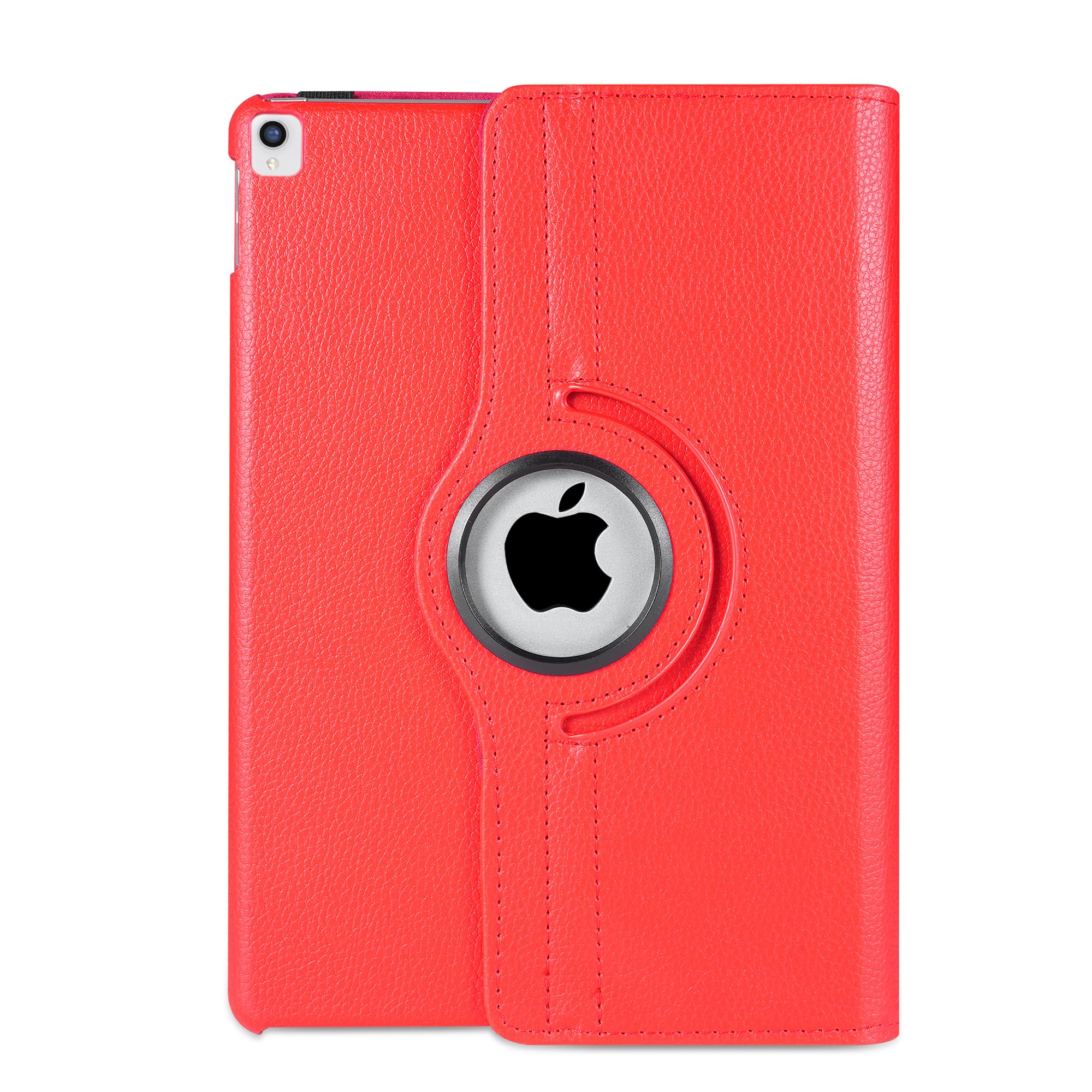 Leather Rotate 360° Stand Case For Apple iPad Air 3 2019 and iPad Pro 10.5 2017 GENERATION A1701 A1709 (RED)