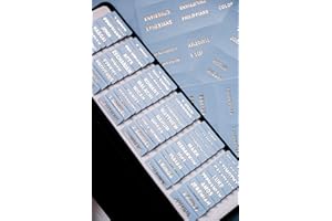 UPAFEXXI- Leather Bible tabs, Bible Tabs for Women and Men, Bible Tabs for Study Bible, 80 Bible Index Book Tabs in Total, 66 Bible Tabs for Old and New Testament, 14 Blank tabs (Sky Blue)