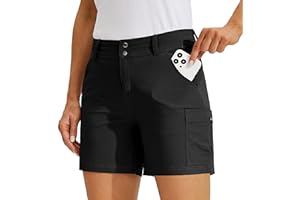 Willit Women's Golf Cargo Shorts Quick Dry Hiking Athletic Casual Summer Shorts with Pockets 5"