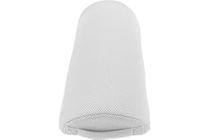 TEHAUX Footrest Cushion with Semi-cylindrical Sponge Pillow, Office Foot Support Pad with Breathable Gray