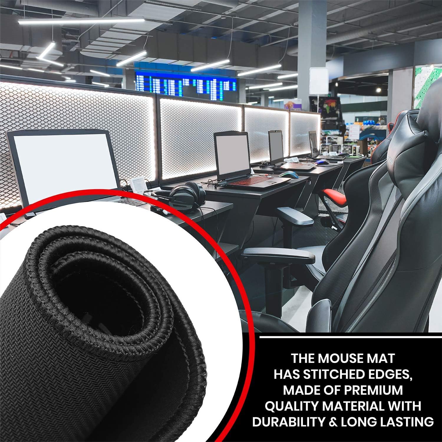 New Horrizon Mouse pad, Gaming mouse mat, large mouse pads. Mouse Mat Gaming 290x210x5mm Mice mat, Black mouse mats - Image 4