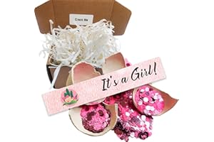 AYHUHRA Egg Pregnancy Announcements,Pregnancy Reveal Ideas,Announcement for New Baby,Pregnancy Announcement for Grandparents Husband Aunt and Uncle Friend,Gender Reveal Egg With Pink Sequins for Family