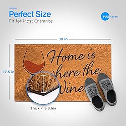 PLUS Haven Coco Coir Door Mat with Heavy Duty
