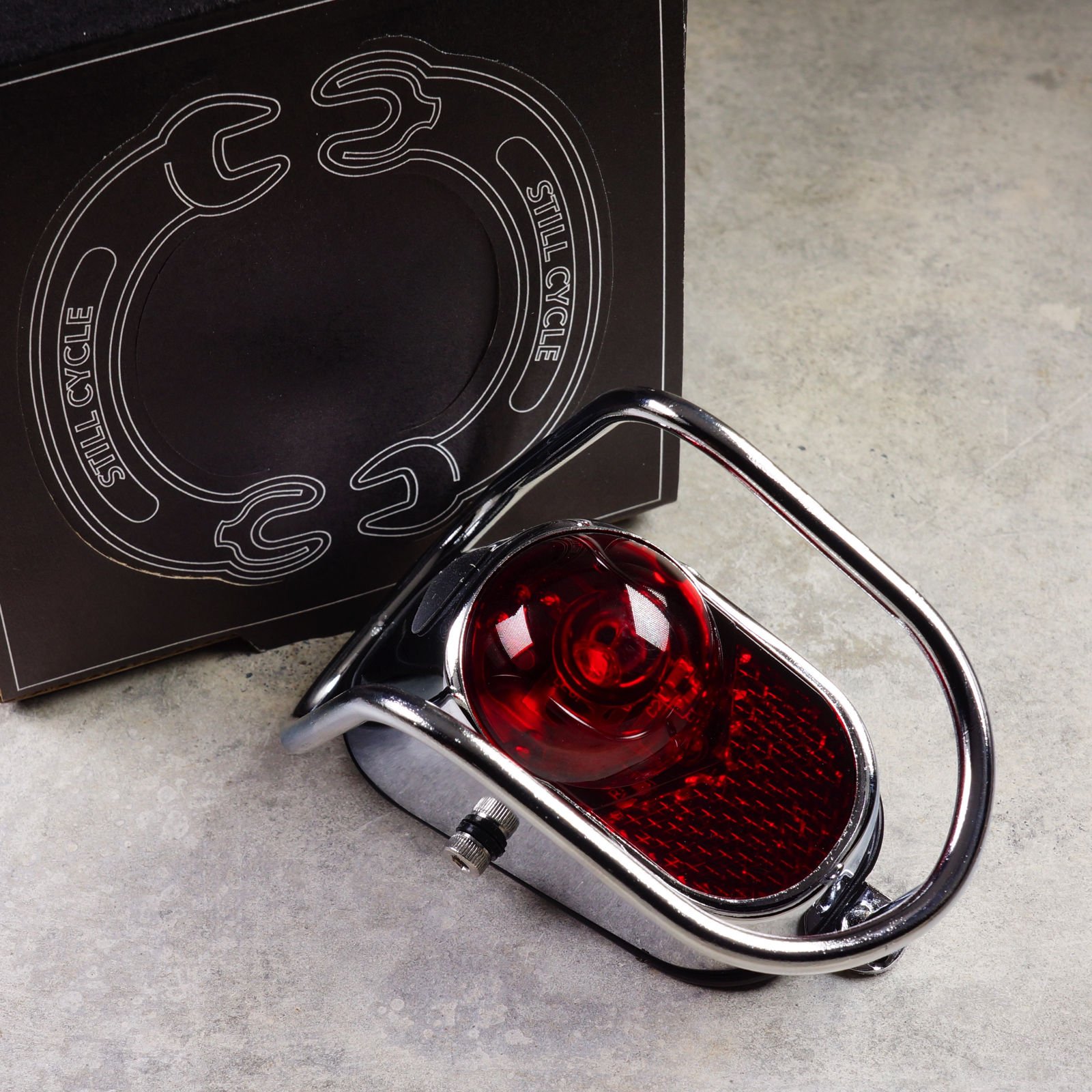 Still Vintage Classic Metal Bicycle LED Rear Tail Light for Steel Bike