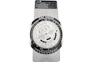 Advanced Pilot Products E6B Flight Computer – Manual Circular Slide Rule for Aviation, Student Pilot Navigation & Flight Plan