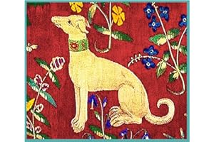 Orenco Originals Medieval Whippet Dog Detail Lady Unicorn Counted Cross Stitch Pattern