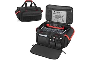 Rexmica Mixer Carrying Bag Compatible with Behringer X-AIR Series Mixers XR18/ XR16/ XR12, Digital Audio Mixer Storage Case, 