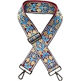Yiaizhuo Ethnic 2" Wide Women's Purse Strap Replacement Crossbody Canvas Bags Shoulder Guitar Straps for Handbag Adjustable
