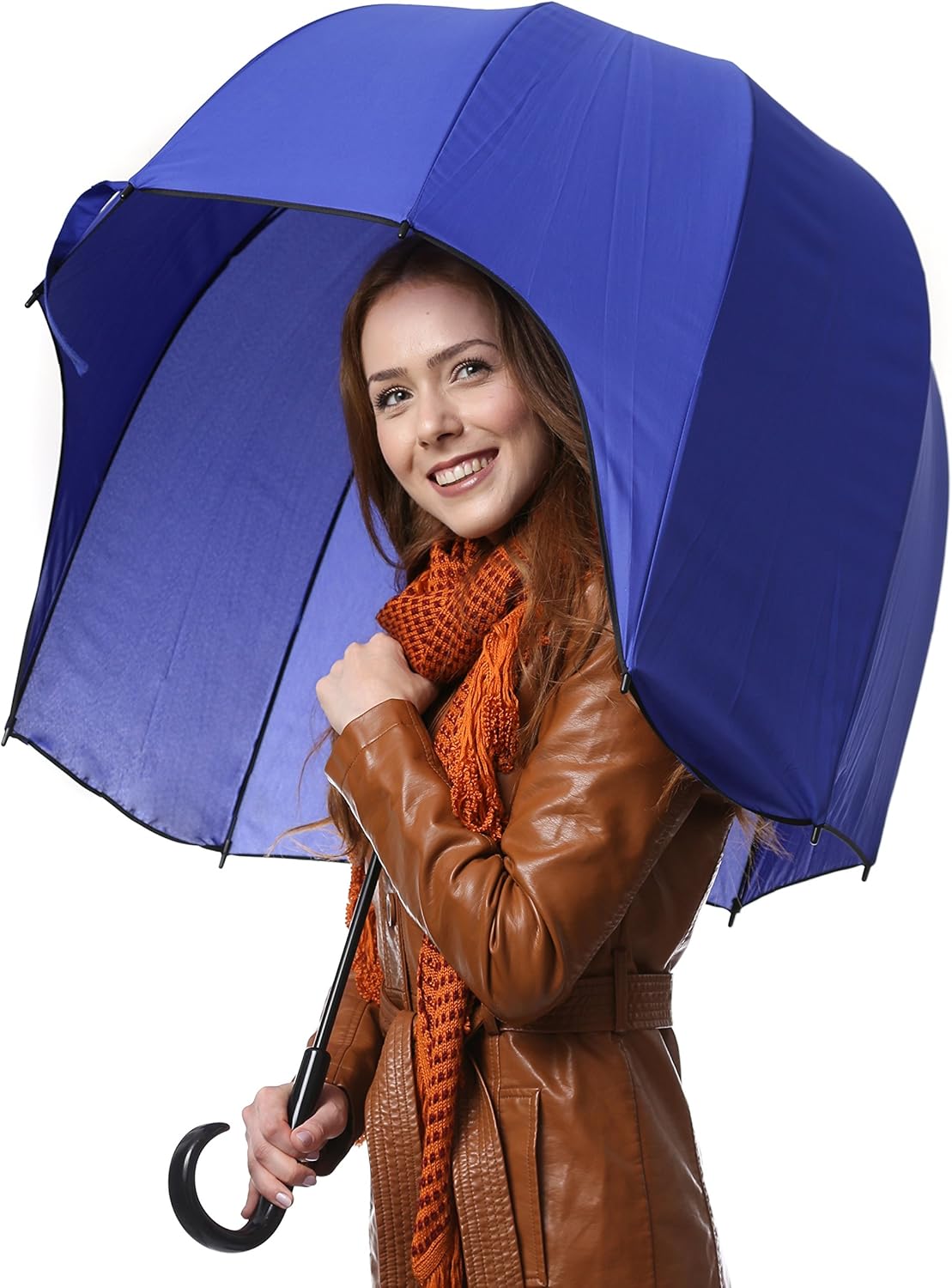 CloudTen Helmet Shaped Umbrella, Blue Dome Umbrella, Windproof Dome Bubble Umbrella, Strong Bubble Umbrella, Sturdy Umbrella