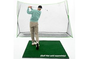 The Indoor Golf Shop - Hitting Net 10' x 7' Knotless Golf Net for Indoor and Outdoor Practice - Arrives Ready to Assemble and Use