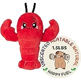 Crustacean Microwavable Unscented Heating Pad for Women - Warm Cozy Plush Heatable Stuffed Toy Animal - Hot and Cold Heat Bag Gift for Women and Girls Red