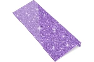 WINFFOR Comfortable Computer Keyboard Stand - Ergonomic Keyboard Riser Acrylic Tilted Keyboard Holder for Easy Typing&Working at Home Office - Fits All Keyboard Sizes - 17'' Wide (Glitter Purple)