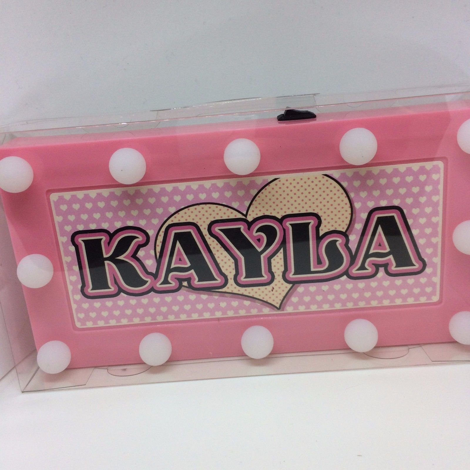 Kayla Childrens LED Personalised Name in Lights Room Sign