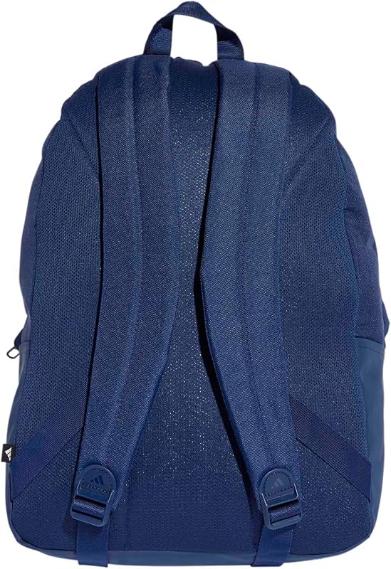 Unisex - Adulto Classic Three Stripes Back To School Backpack, Dark Blue / White, One Size — foto 3 di 8