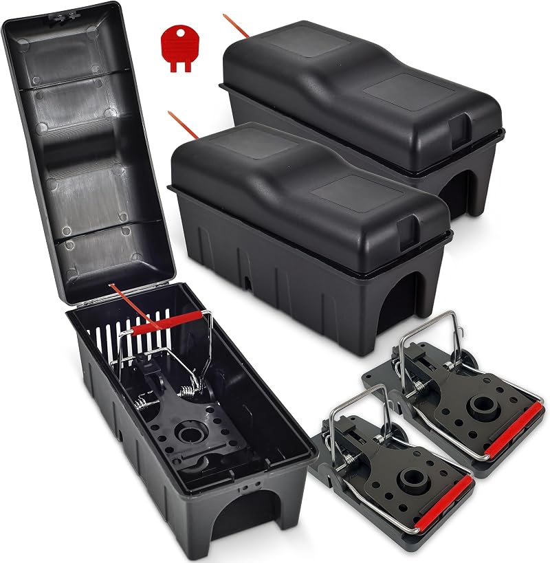 Roshield 3X Rat Trap Killer Box Pack of 3 Safety Box Home Shed Garage