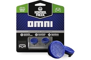 KontrolFreek Omni for Xbox One and Xbox Series X Controller | 2 Performance Thumbsticks | 2 Low-Rise Concave | Blue