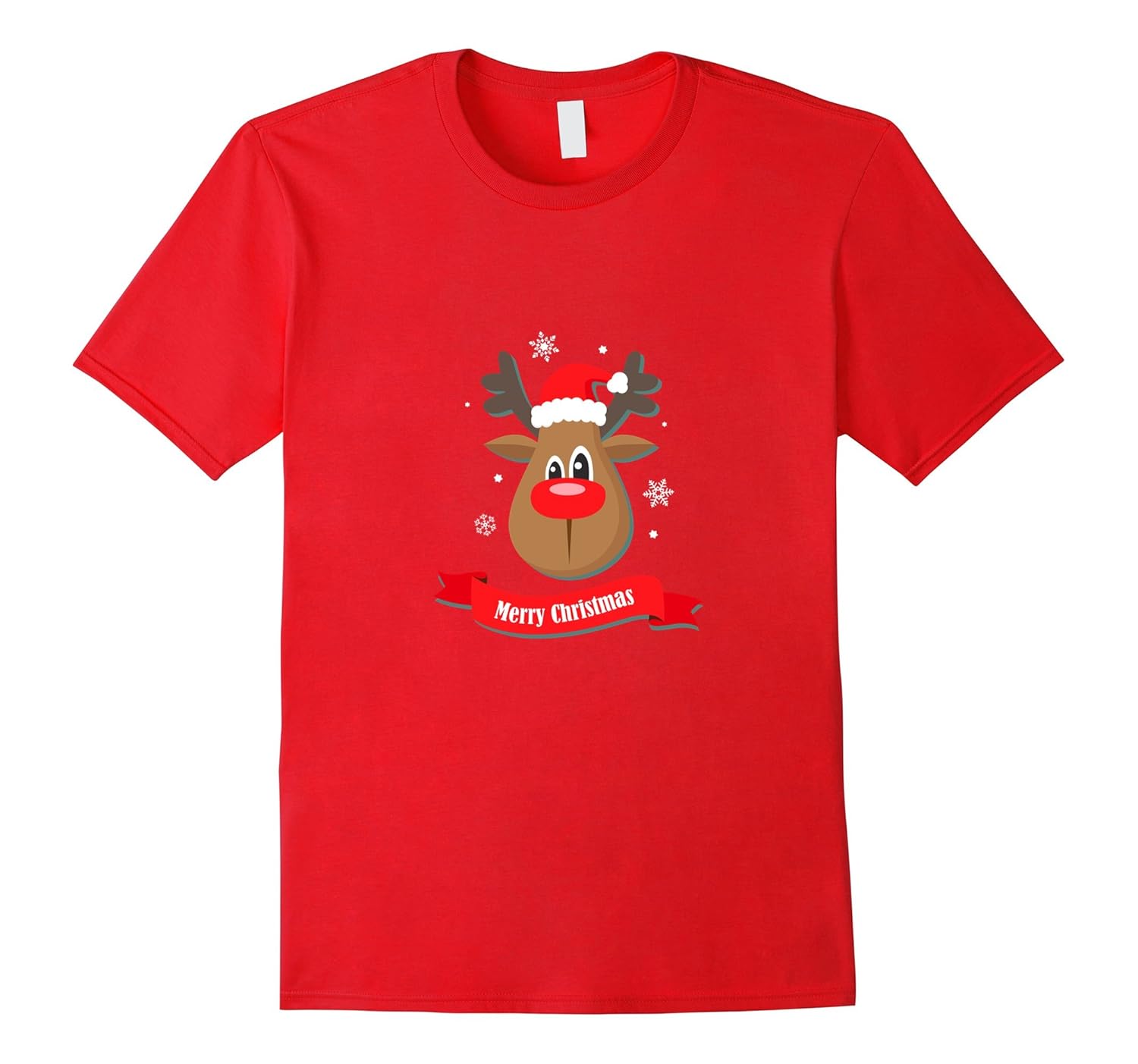 Funny Deer Merry Christmas Happy New Year 2018 T-shirt-ANZ