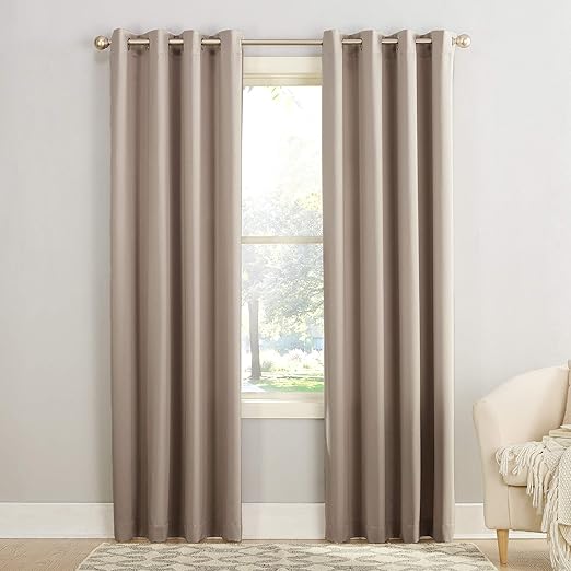 Amazon Com Sun Zero Barrow Energy Efficient Grommet Curtain Panel