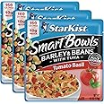 Starkist Smart Bowls, Tomato Basil Barley & Beans Tuna, 4.5 oz (Pack of 3) with Mood Spoons