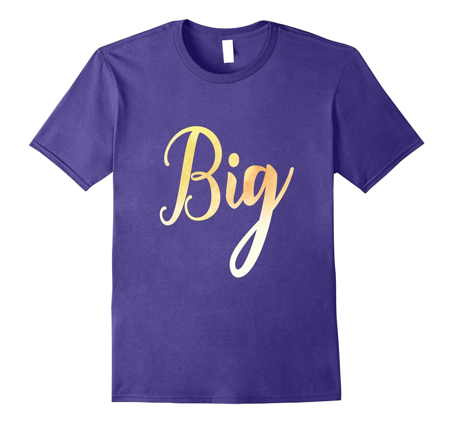 Big Matching Little Gold Brother Sister Sorority T-Shirt-ANZ