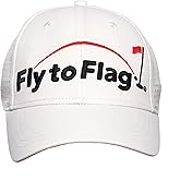 Premium White Golf Cap Vent, 3D Embroidered Logo, one Size fits All, Breathable Fabric, Absorbent Band.