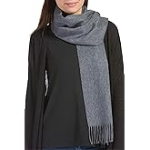 Fishers Finery Women's 100% Pure Cashmere Winter Scarf