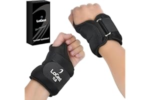 LoGest Wrist Weight with Thumb Loops & Hook-and-Loop Closures - 1lb, 2lbs, 2.5lbs, 3lbs - Sold in Pairs - Comfortable & Secure Neoprene Wrist Weights for Walking, Running, Cardio, Physical Therapy