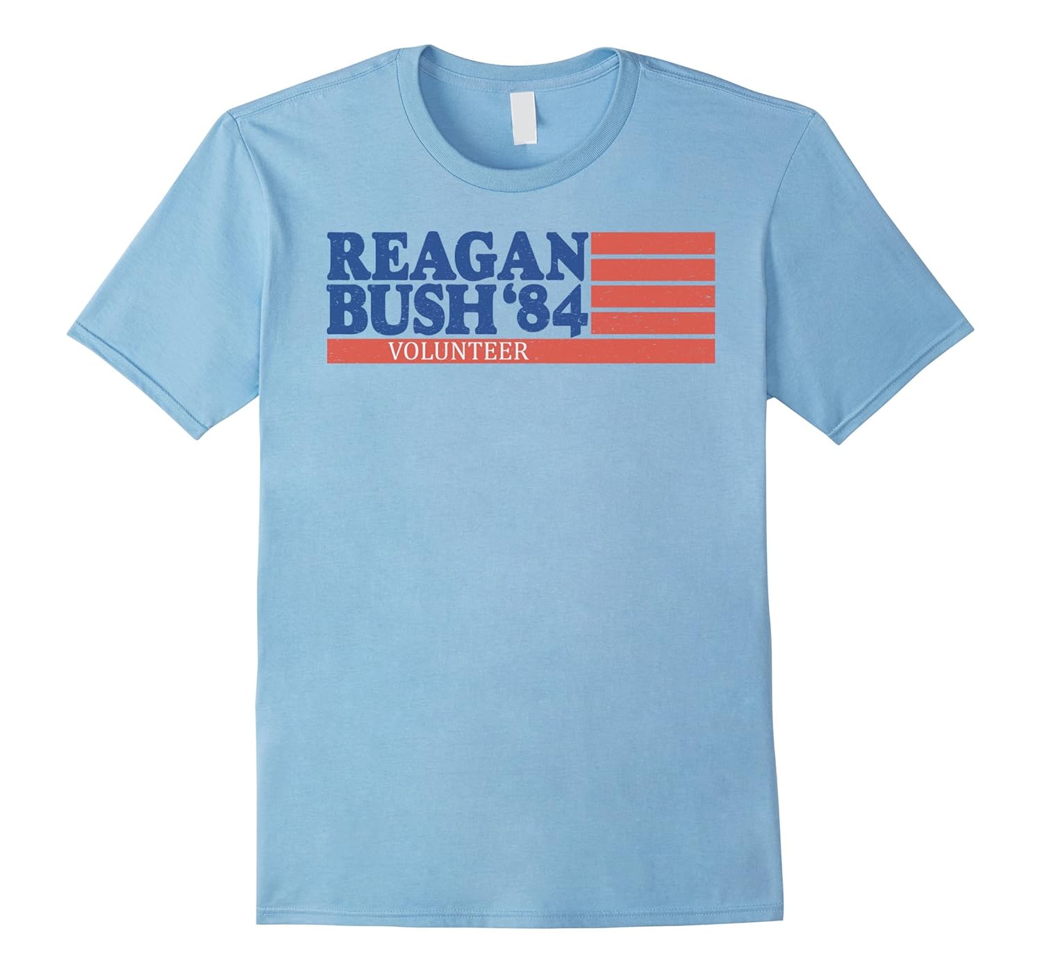 Reagan Bush 84 Shirt Vintage Republican Volunteer Tee-Rose