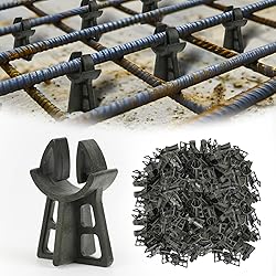 Strasee 100Pcs 1-3/16" Snap Rebar Chairs Plastic