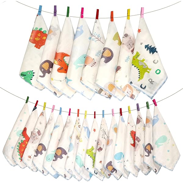 Buy HEONI Baby Muslin Washcloths Soft Newborn Baby Face Towel For Sensitive Skin Pack Of 5