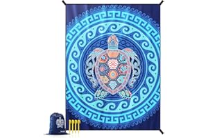 OCOOPA Diveblues Beach Blanket, Sand Free Mat Quick Drying, Large and Compact, Easy Carring, Perfect for Beach Yoga, Outdoor Music Festival, Travel Camping Gifts