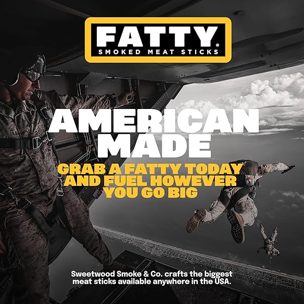 FATTY GRASS-FED BEEF SMOKED MEAT STICKS, ORIGINAL FLAVOR, 13G PROTEIN PER STICK, CAMPING SNACK, 2 OZ. (PACK OF 5)