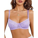 Avidlove Women's Sexy Bra Lace Underwire Unlined Everyday Bra Lingerie S-XXL