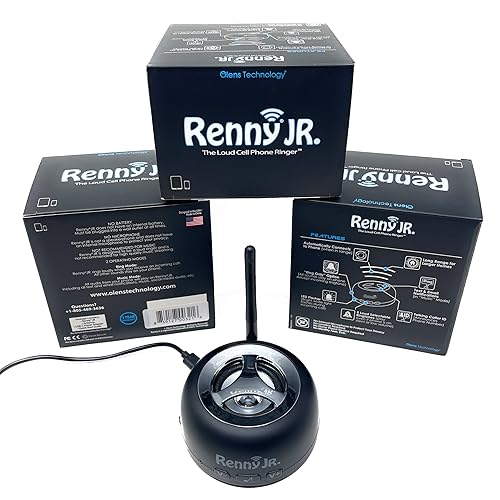 RENNY Loud Cell Phone Ringer, Amplifier Flasher for Hearing