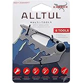 KeySmart AllTul Raptor - 6-in-1 Multi-Purpose Keychain Multitool with Bottle Opener, Wrench, Philips Head, Flat Head, Carabin