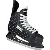 Riedell Bruin Ice Hockey Skates for Men and Women | Rugged Foam-Padded Uppers and Stainless Steel Blades, Durable Polyester Uppers, Reinforced Nylon Outsole