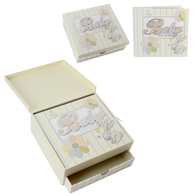Baby Shower Gift Unisex Baby Shower Photo Album And Keepsake Box Set