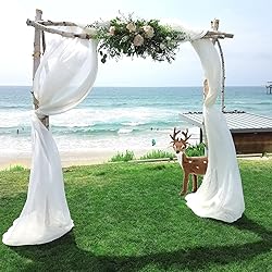 PARTISKY Wedding Arch Draping Fabric,2 Panels 18FT