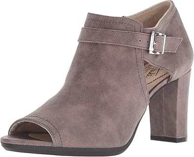 lifestride peep toe booties