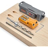BORA Pro Compact Metal Pocket Hole Jig Kit, Auto Adjusting Drill Guide | Auto Calibrating Pocket Screw Jig, Heavy Duty Woodworking Pocket Hole Jig, Pocket Hole System, Auto Measuring Drill Guide