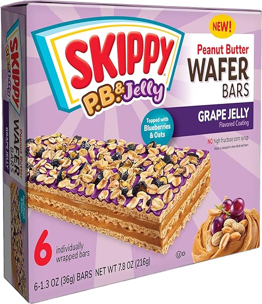 SKIPPY P.B. & JELLY PEANUT BUTTER AND GRAPE...