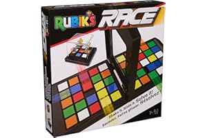Rubik’s Race, Classic Fast-Paced Strategy Sequence Brain Teaser Travel Board Game Two-Player Speed Solving Face-Off, for Adul