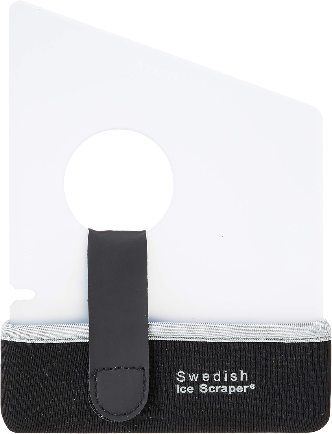 Swedish Ice Scraper - 6mm Ice Blue with Neoprene Holder