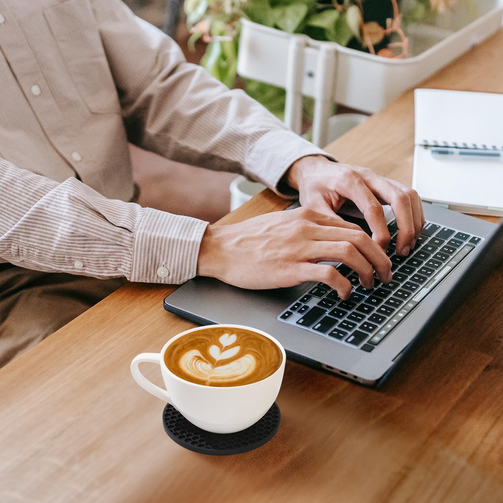 Silicone Coasters Set of 16 with Holder,Coasters