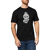 Karl Lagerfeld Mens Crewneck Short Sleeve Armored Knight Graphic Relaxed Fit T-Shirt