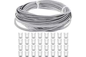 DUNZY Spiral Metal Boning for Sewing Corset Stays 16.4 Yards Length 1/4 Width Stainless Steel with 32 Steel Boning Tips for Corsets Costumes Structure and Form Making