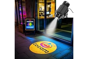 LZHZH GOBO 35W GOBO Projector for Business Custom Logo Projectors Rotating Store Floor Personalized Wall Outdoor Waterproof IP67 Image for Shop Advertising,Wedding Stage(35, Watts)