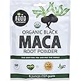 The Food Movement Co. Black Maca 8 oz Raw Food Powder - Organic, Non-GMO, Vegan, Gluten Free- Black Maca Root Supplement for Whole Body Wellness