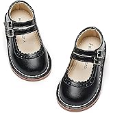 Felix & Flora Toddler Little Girl Mary Jane Dress Shoes - Ballet Flats for Easter Flower Girl Party School Shoes.