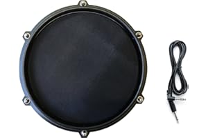 Alesis Turbo/Nitro Express 8 Inch Single-Zone Mesh Tom Pad and Silverline Audio 10ft Trigger Cable Bundle (No Mount, Pad only)